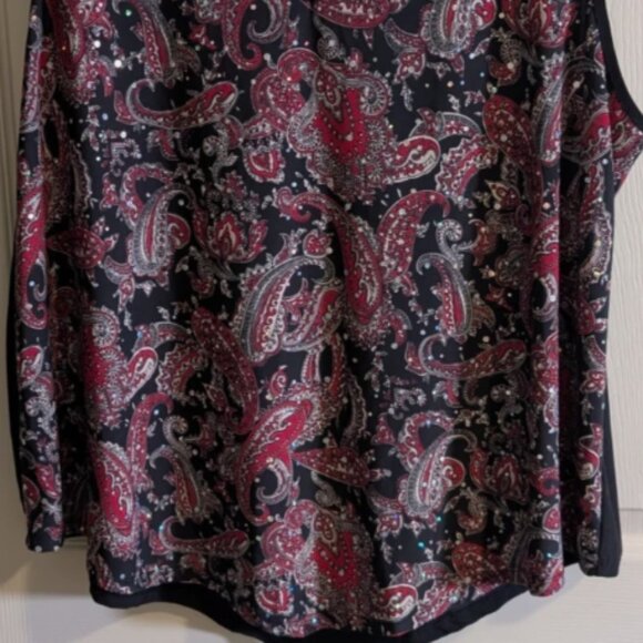 Exclusive One Womens Plus Size 2X Sleeveless Embellished Knit Top - Picture 5 of 5